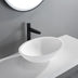 Kirra Solid Surface Above Counter Basin 500x350mm Matte White