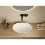 Kirra Solid Surface Above Counter Basin 580x380mm Matte White