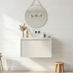 Kliff Modern Wall Hung Cabinet Matte White