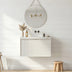 Kliff Modern Wall Hung Cabinet Matte White