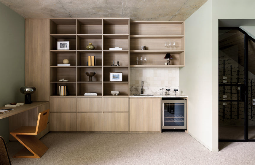 Phoenix 5000 Series Large Single Bowl Under / Over Sink Matte Black, shown in a finished interior