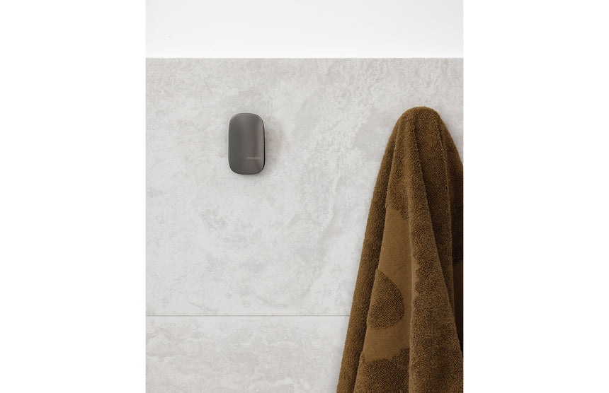 Phoenix Nuage Robe Hook Brushed Carbon, shown in a finished interior