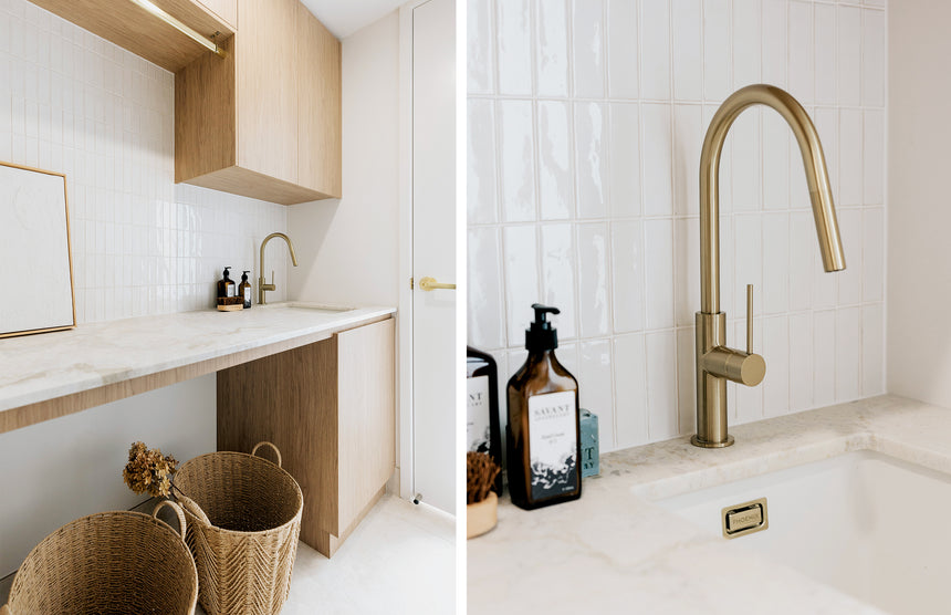 Phoenix 5000 Series Single Bowl Under / Over Sink Matte White, shown in a finished interior