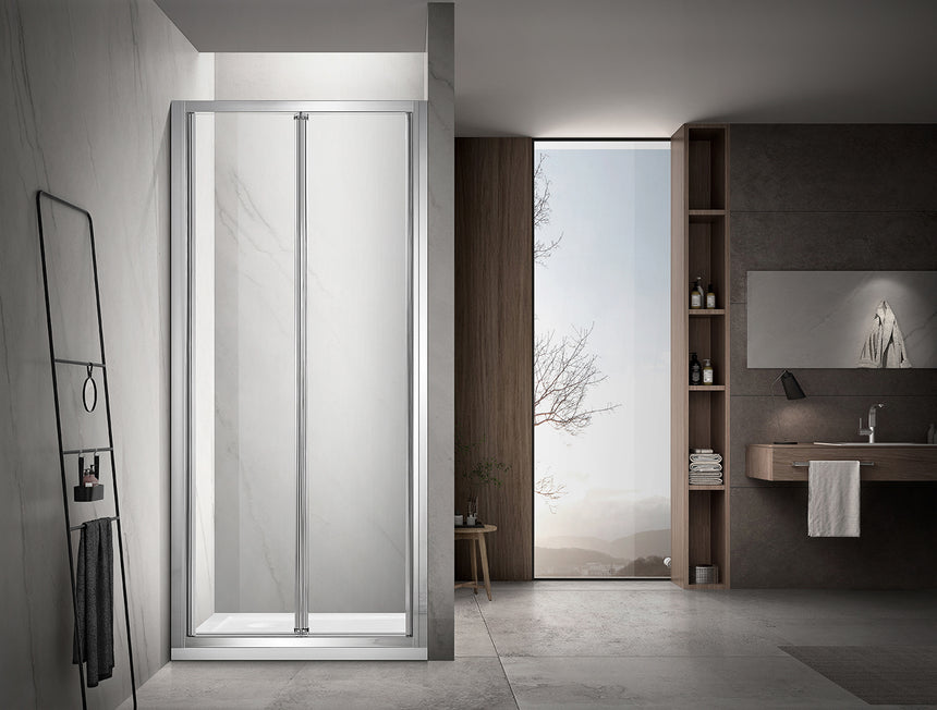 Covey NC021 bi-fold shower door folded position