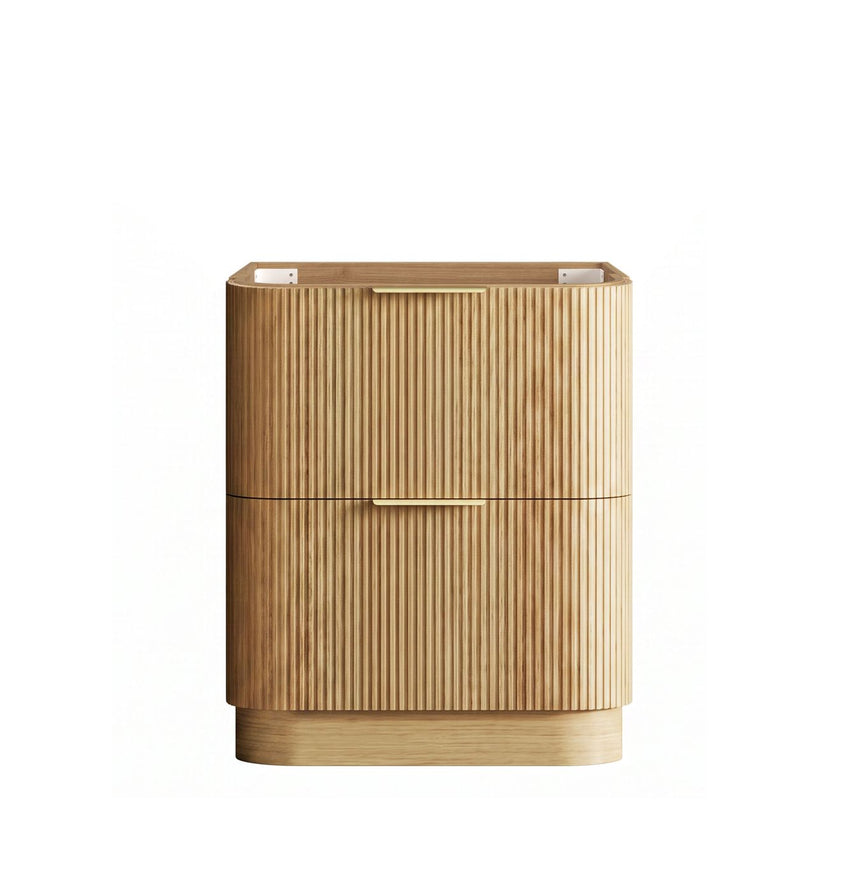 Otti Havana Fluted 750mm Woodland Oak Floorstanding Curve Vanity — view 6