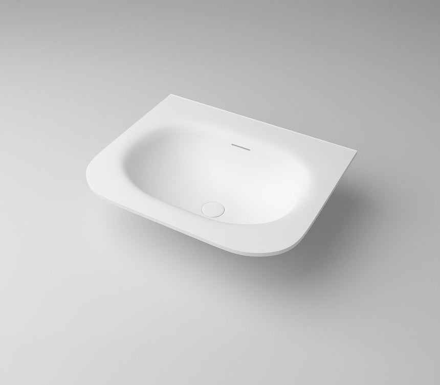 Otti Chloe 600x500 Silk Matte White Top with Basin — view 3
