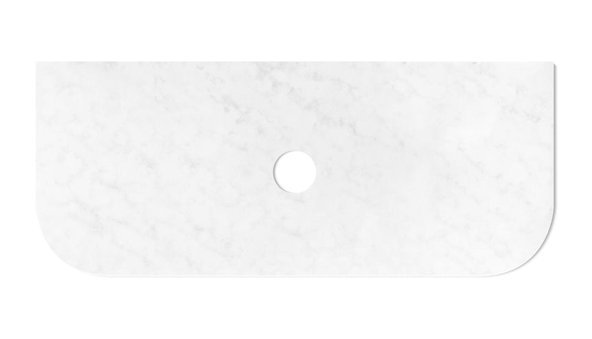 Otti Havana 1200x500x20 Solid Surface Cloudy Carrara Top