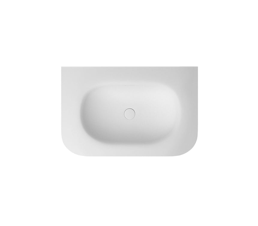 Otti Chloe 750x500 Silk Matte White Top with Basin — view 2