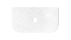 Havana 900x500x20 Solid Surface Cloudy Carrara Top
