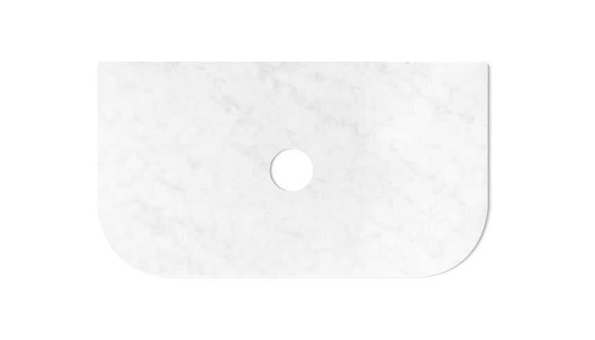 Otti Havana 900x500x20 Solid Surface Cloudy Carrara Top