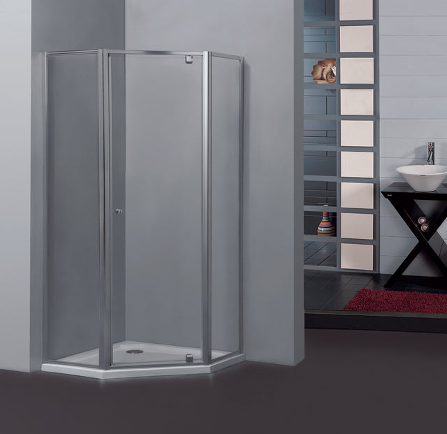 Covey PC026 fully framed diamond pivot shower screen