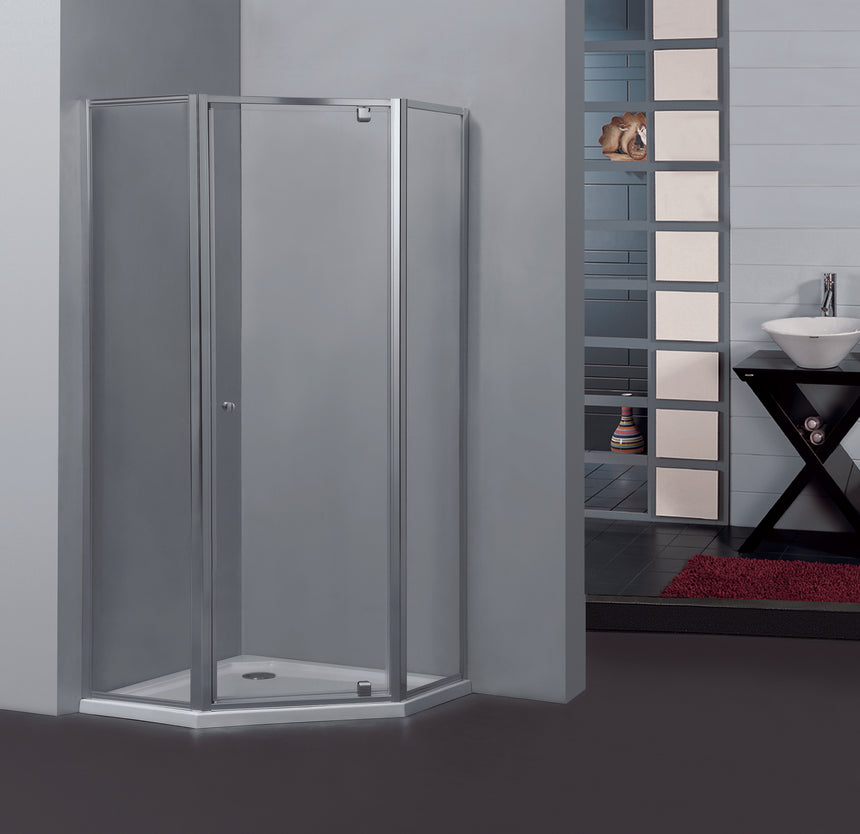 Covey PC026 fully framed diamond pivot shower screen