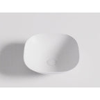 Perry Solid Surface Above Counter Basin 400x400mm Matte White