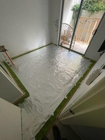 Coldbuster under carpet heating installation