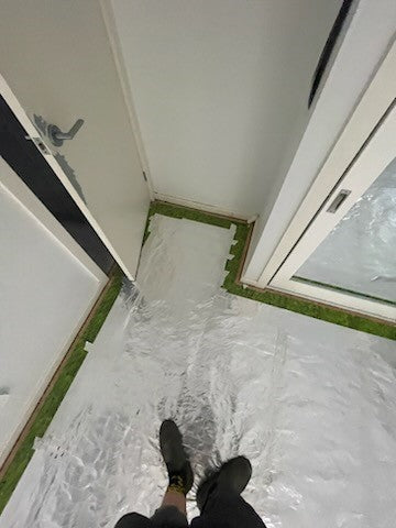 Coldbuster under carpet heating installation