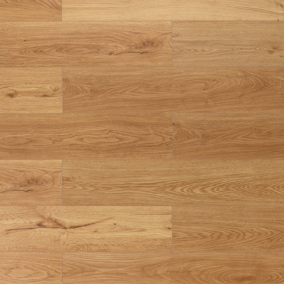 Bass Timber 1212x188x10.3mm Natural Oak 10.3mm hybrid flooring installed showing matt finish and timber grain detail by Tilemall
