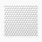 Porcelain Mosaic PennyRound D20mm Matt White