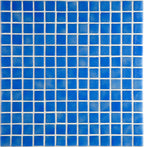 Ezarri Niebla Mosaic Square 25x25mm Glass Gloss Blue 2505-A