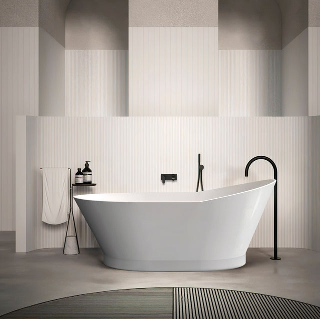 London Freestanding Bath 1500mm Gloss White Bath Otti Australia   