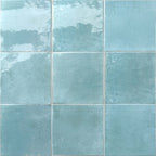 Agadir 147x147 Gloss Agua Subway Cushion