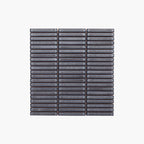 Antique Porcelain Mosaic Kit Kat 12x92mm Gloss Dark grey
