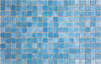 Ezarri Australian Designer Mosaic Square 25x25mm Glass Gloss Tahiti Sample