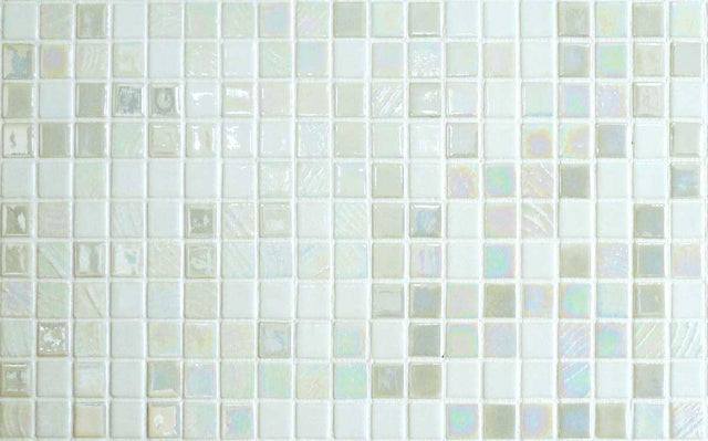 Spanish Ezarri Australian Designer White Russian Glass Mosaic Ezarri Mosaic   