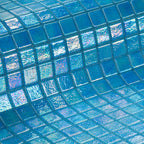 Ezarri Iris Mosaic Square 25x25mm Glass Gloss Azur