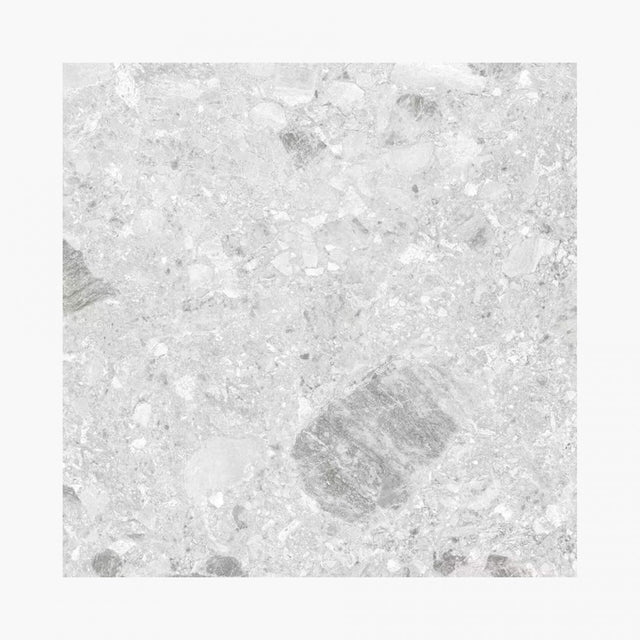 Big Terrazzo 600x600 Grip Light Grey Sample Sample Fina Ceramics