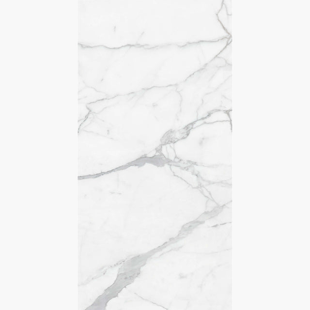 Calacatta Deluxe 1200x600 Polished White Marble Look Tiles DW Tiles   