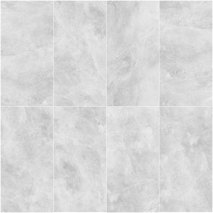 Cassio 1200x600mm matt sky grey stone-look porcelain tiles in grid layout with rectified edges by Tilemall
