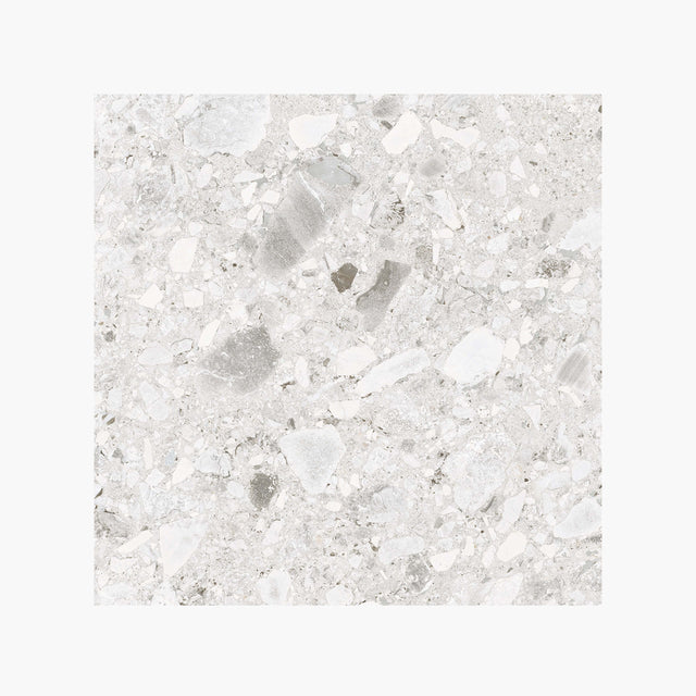 Ceppo Stone 600x600 Surface Tec Light Grey Terrazzo Look Tiles DW Tiles   