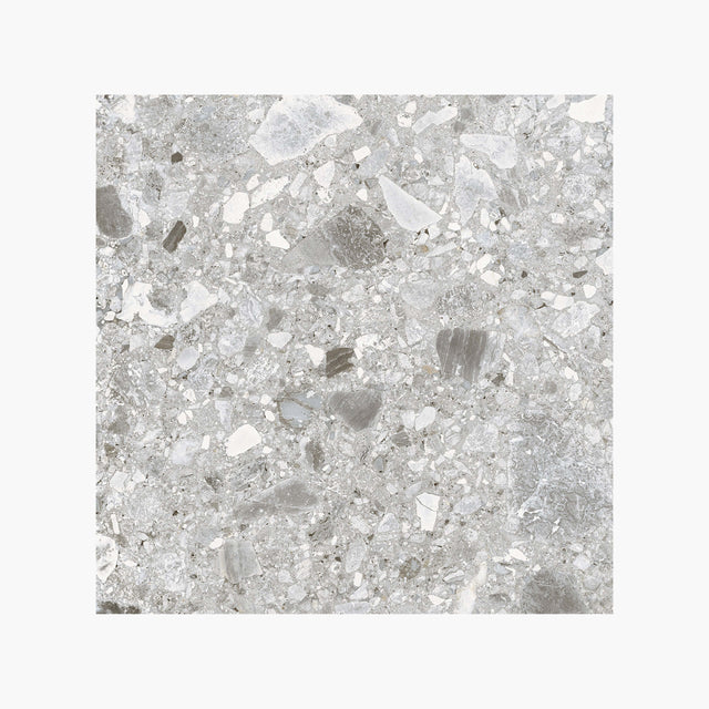 Ceppo Stone 600x600 Surface Tec Grey Terrazzo Look Tiles DW Tiles   