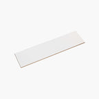 Flat Tile 75x300 Matt White Subway Pressed