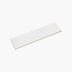 Flat Tile 75x300 Matt White Subway Pressed