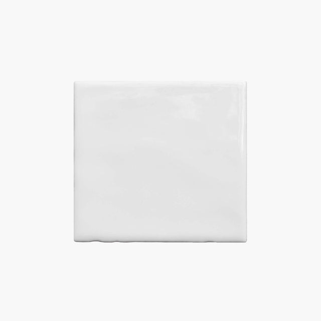 Ceramics Small Square Tile 100x100 Gloss White Sample Sample Tilemall   