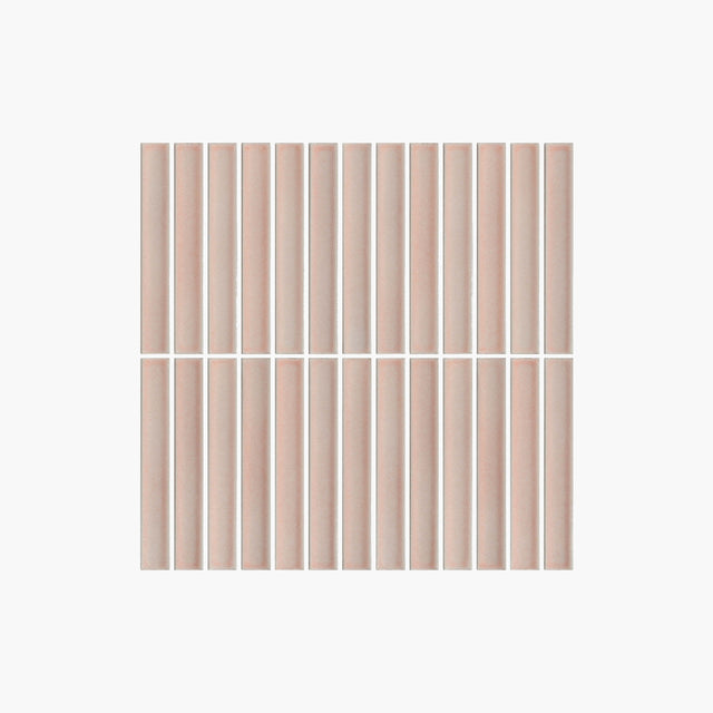 Cottage Mosaic 3D Kit Kat 20x145 Gloss Sugar Rose Sample Sample Everstone