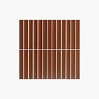 Porcelain Mosaic Kit Kat 20x145mm Gloss Terracotta