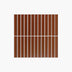 Porcelain Mosaic Kit Kat 20x145mm Gloss Terracotta