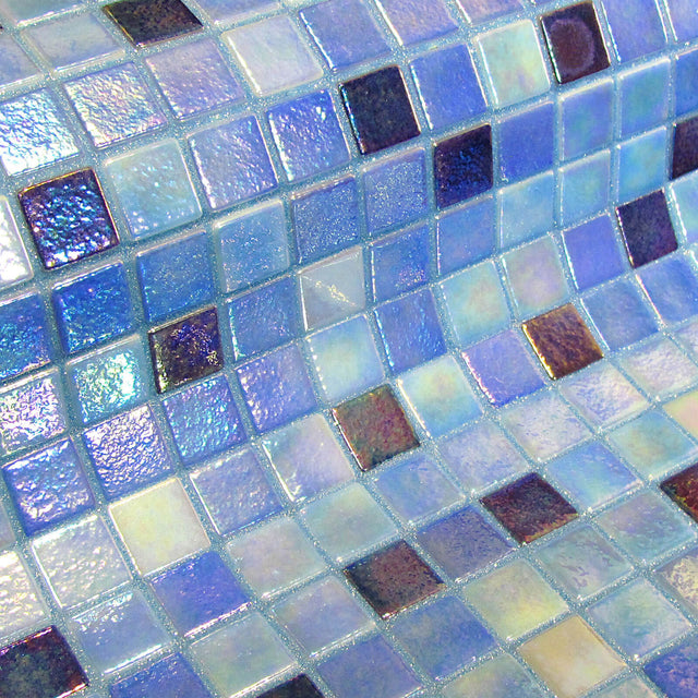 Spanish Ezarri Fosfo Mix Delphinus Glass Mosaic Ezarri Mosaic   