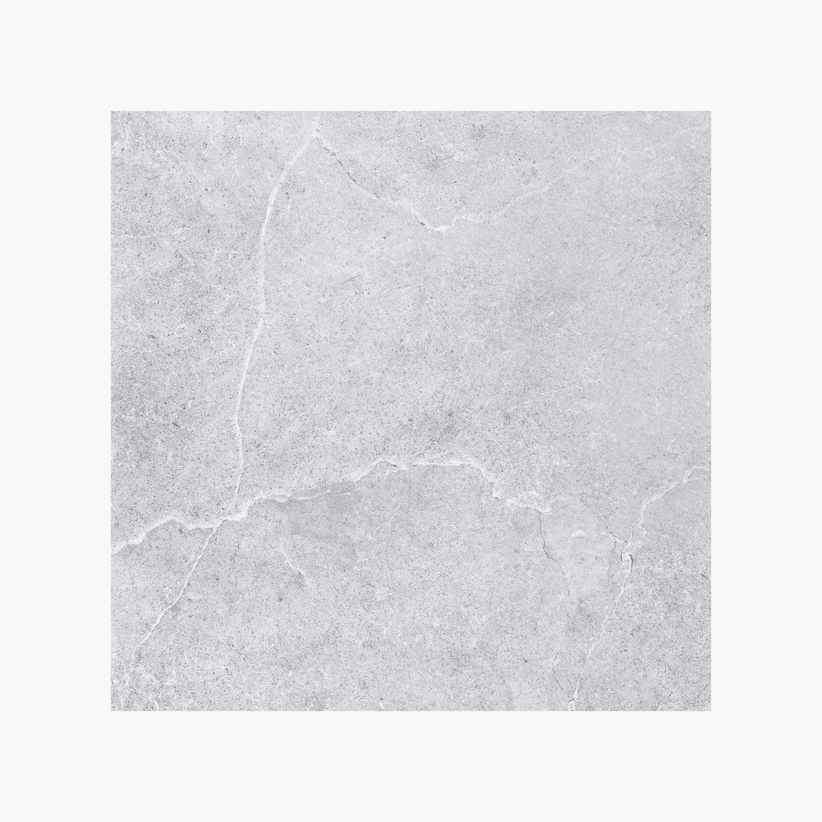 Enzo 600x600mm grip cinder stone-look paver tile by Tilemall with light grey surface and subtle linear veining