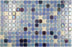 Ezarri Fosfo Mosaic Square 25x25mm Glass Gloss Delphinus Sample