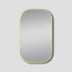Framed Mirror 600x900mm Oval Brushed Yellow Gold