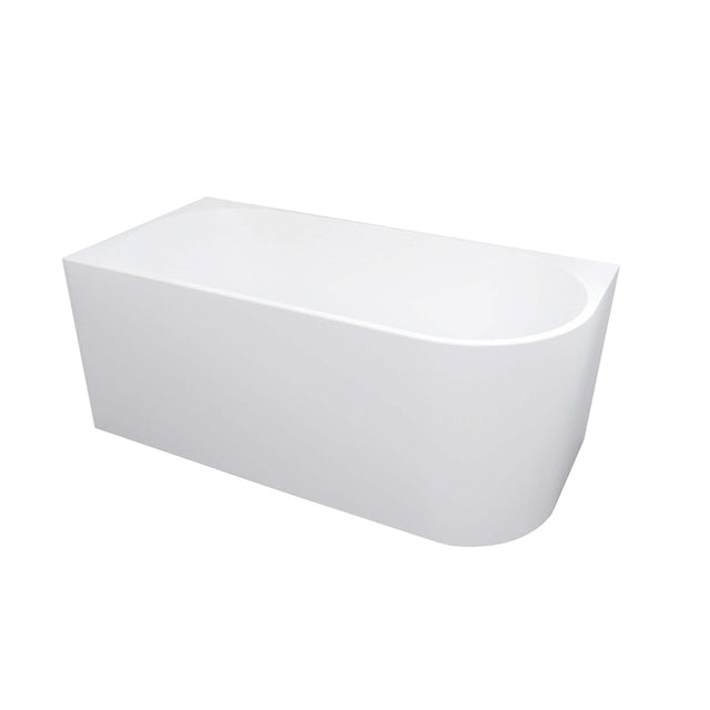 Corner Bathtub Left 1500mm Gloss White Bath Inspire   