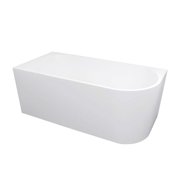 Corner Bathtub Left 1700mm Gloss White Bath Inspire   