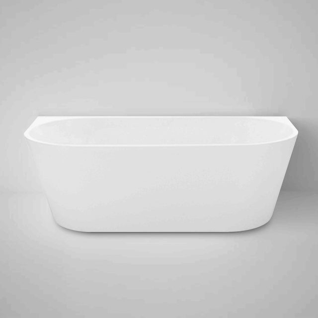 Verona Back to Wall Bath 1500mm Gloss White Bath Inspire   
