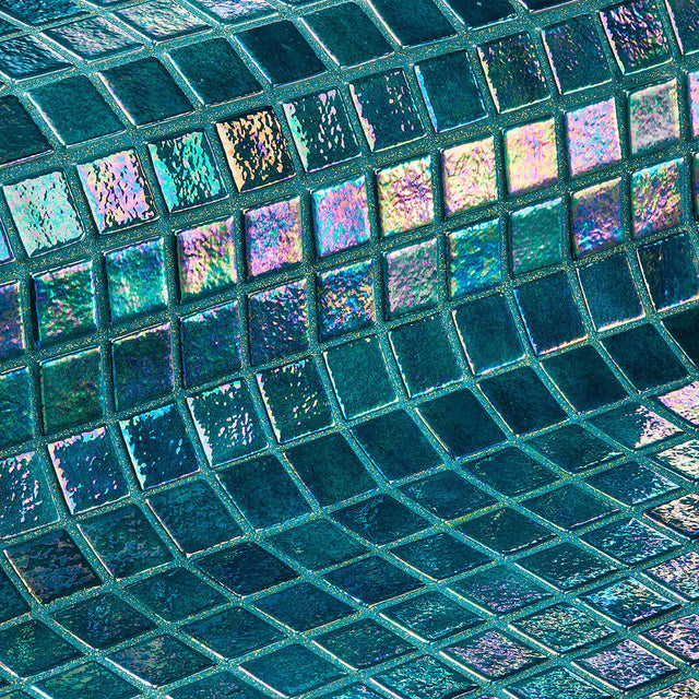 Spanish Ezarri Iris Jade Glass Mosaic Ezarri Mosaic   