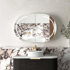 Bondi LED Black Oak Shaving Cabinet