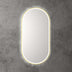 Aulic Beau Monde Touchless Framed Led Mirror 903x453mm Oval Brushed Gold