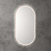 Aulic Beau Monde Touchless Framed Led Mirror 903x453mm Oval Brushed Bronze